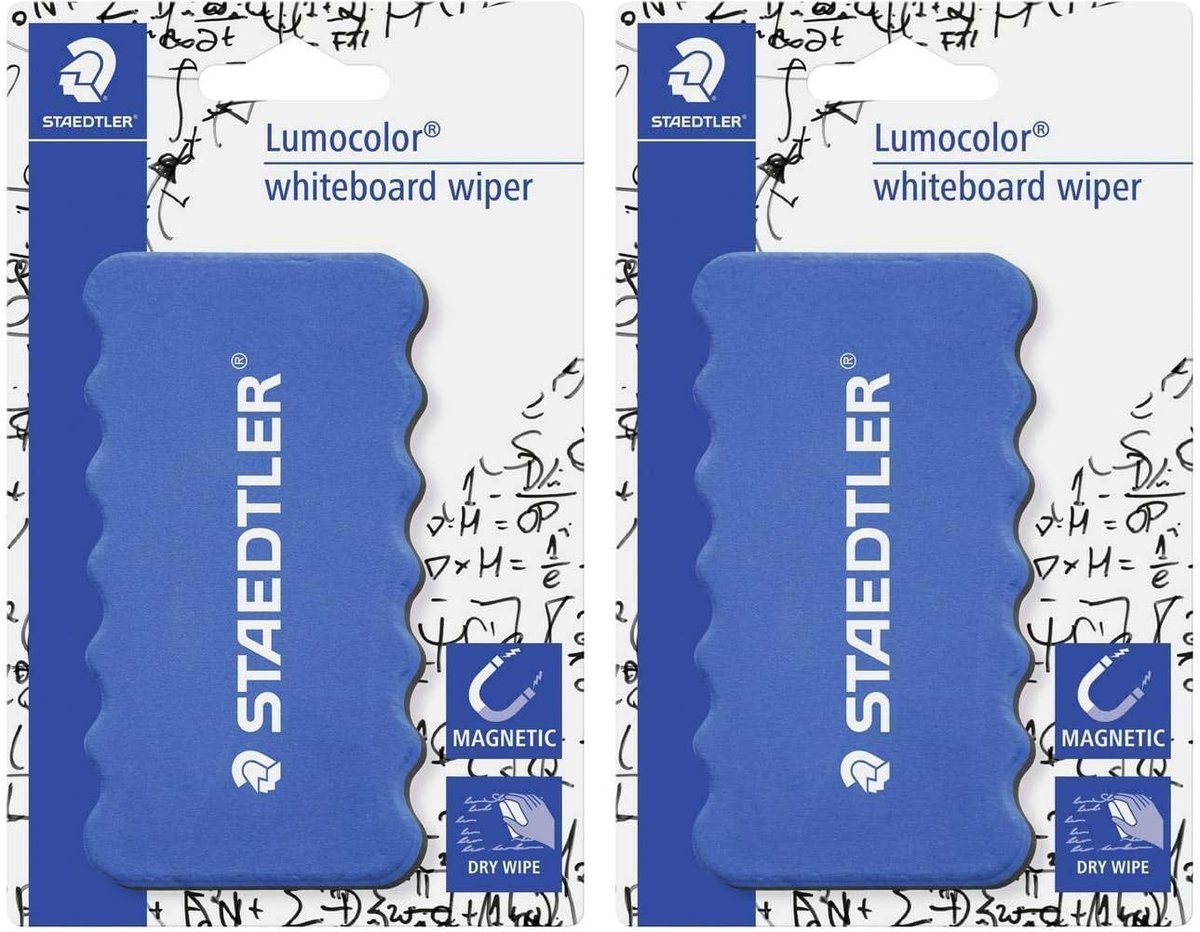 Staedtler Lumocolor Whiteboard Dry Wipe Eraser (Pack of 2)
